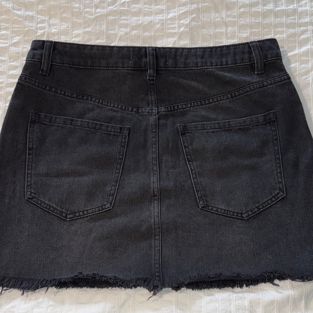FREE PEOPLE Denim zip front Mini Skirt - Picture 7 of 10